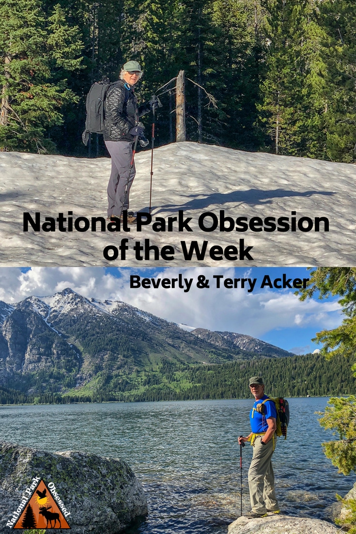 Learn about National Park Obsessed Community members Beverly & Terry Acker.  They were married in Grand Tetons with a witness who happened to be there. #Nationalparkobsessed #nationalparks #nationalpark #findyourpark