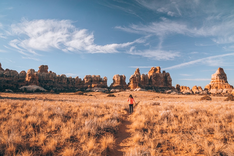 Hiking Chesler Park Loop Trail In Canyonlands National Park