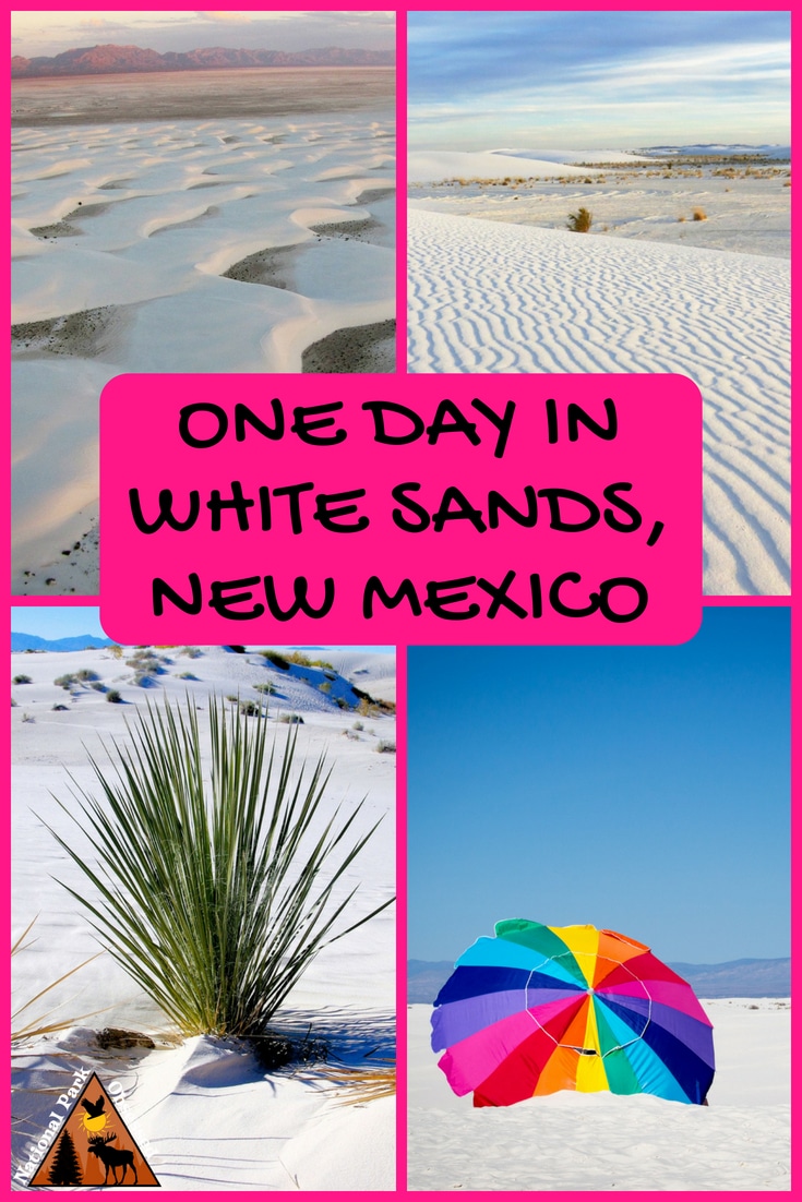 Looking to spend a day in White Sands National Monument? Check out our tips for making the most of your visit to the famed white sands. #whitesands #newmexico #whitesandsnationalmonument #findyourpark #nationalparkobsessed #nationalparkgeek