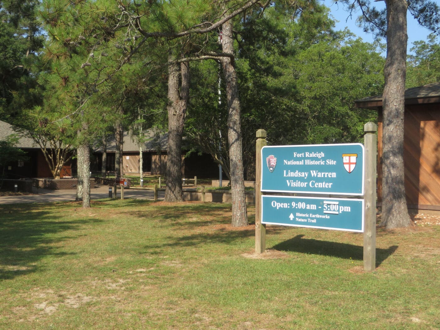 The Fort Raleigh National Park Sign. 