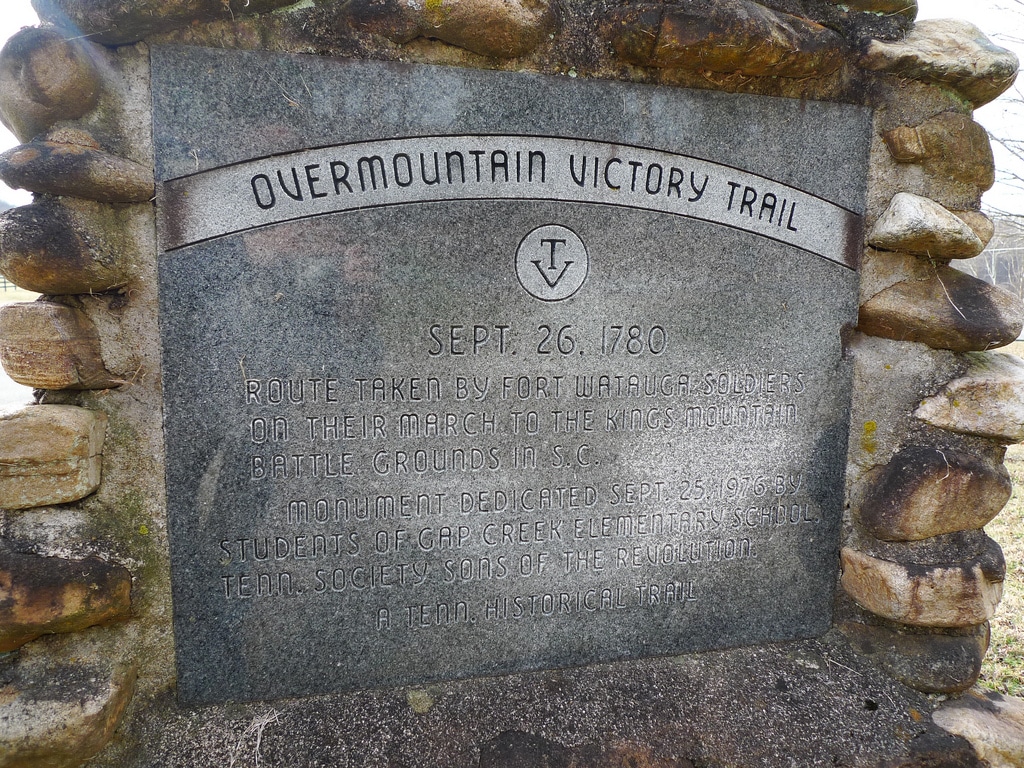 A sigh on the overmountain victory trail