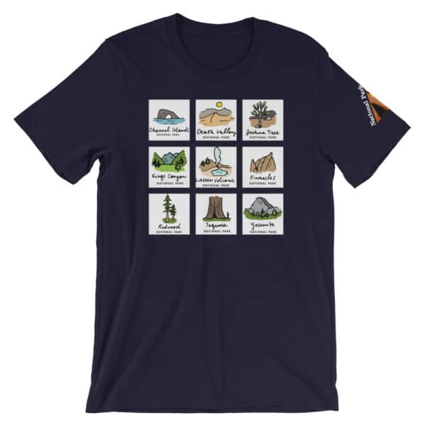 California National Parks Short-Sleeve T-Shirt - National Park Obsessed