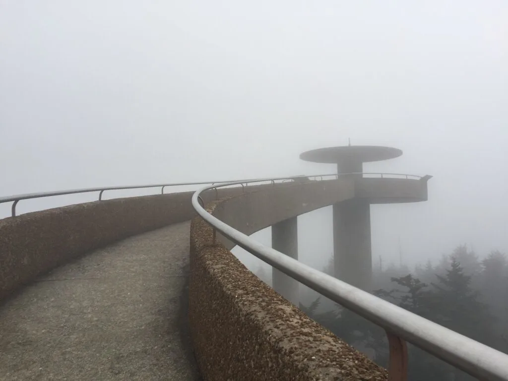 Clingman's Dome in the clouds