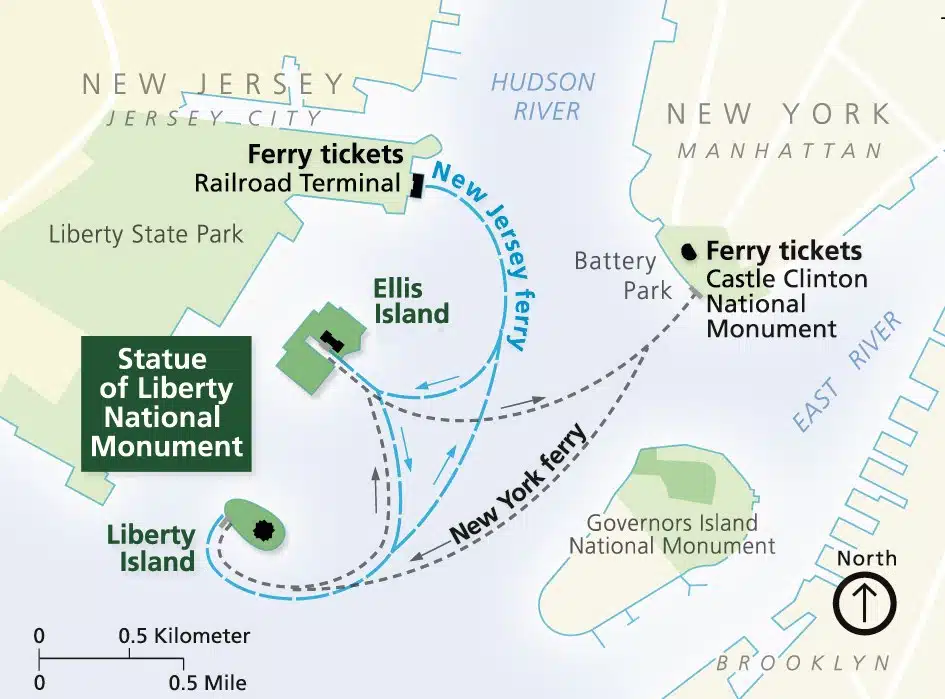 Ferry routes