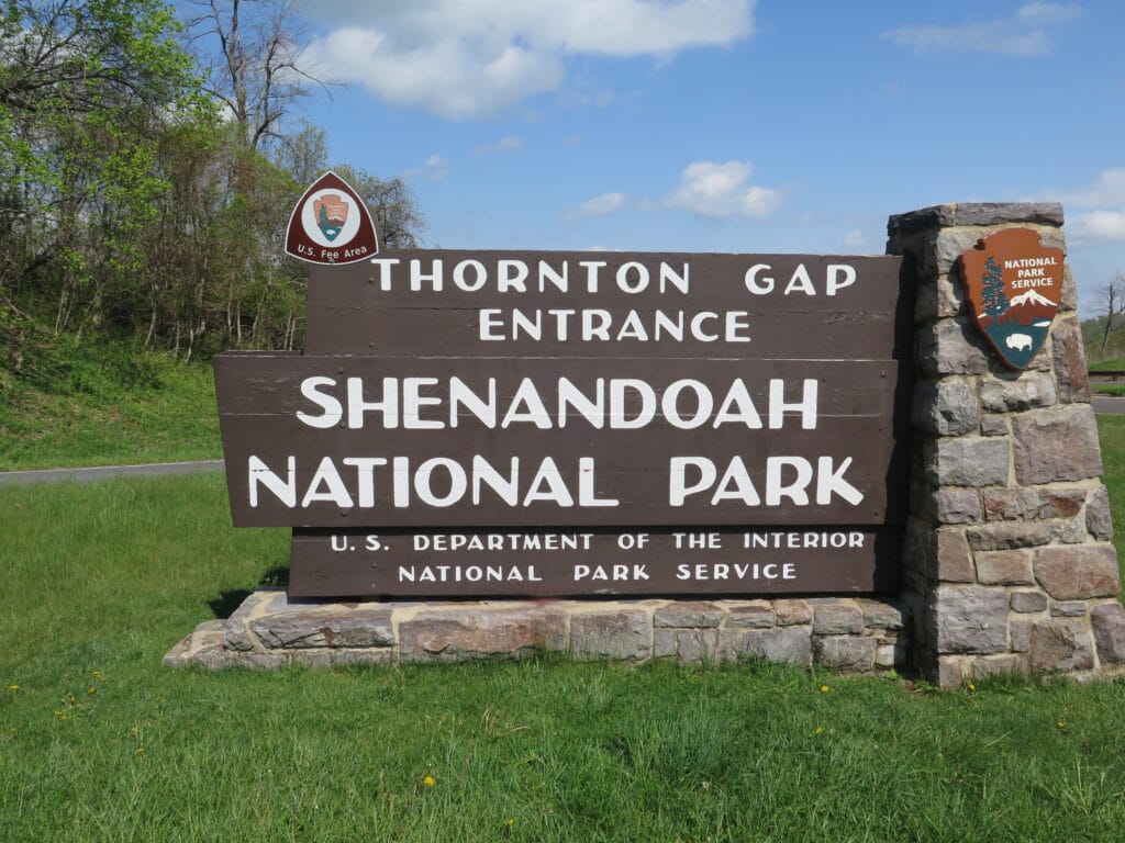 Shenandoah Entrance Sign - 