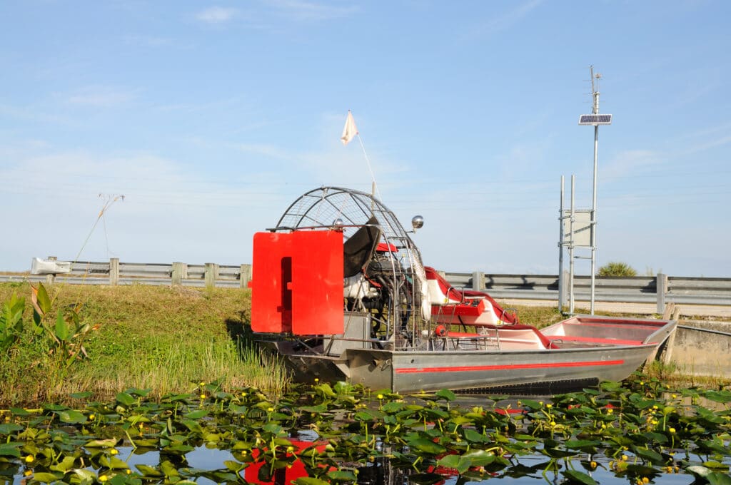 airboat in the everglades