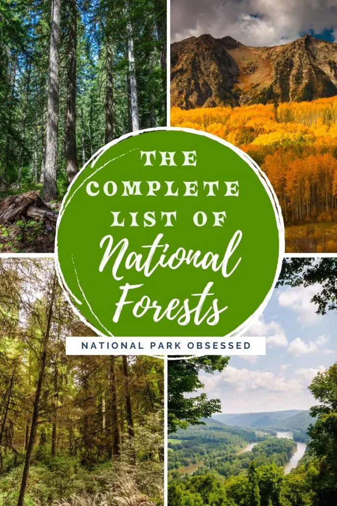 Looking for an updated list of national forests by state? We have a complete list of US National Forests and a map of each forest's location. Find a National Forest near you.

National Forest List #nationalforest