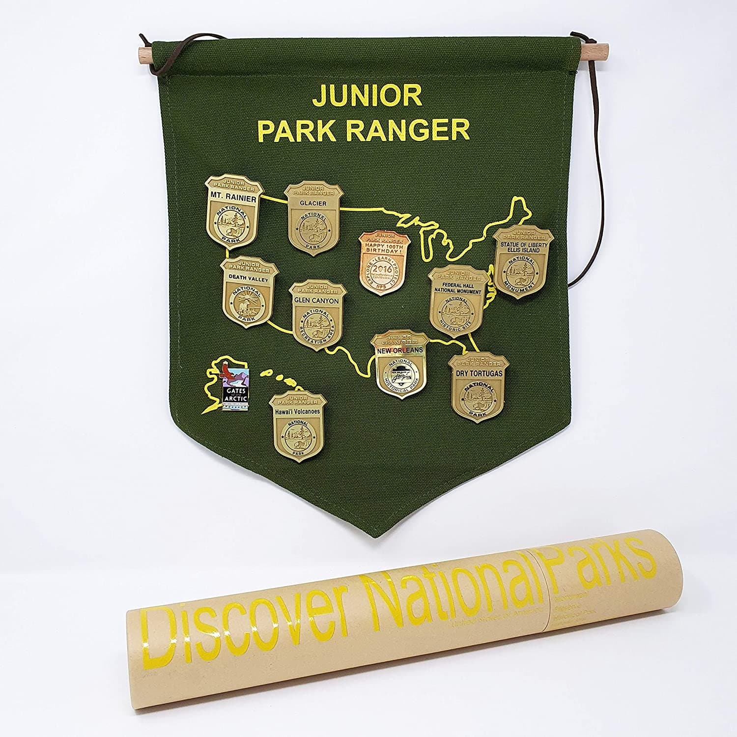 Gilet Ranger Junior Jeunesse XL Vert Maille - Poches Multiples Et écussons