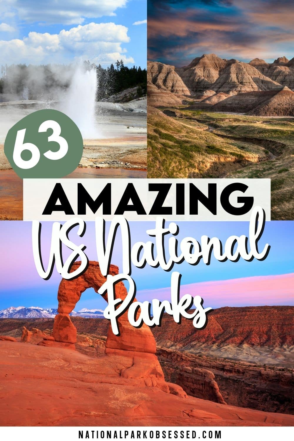 The Ultimate FREE U.S. National Park Checklist For 2024 Includes The 63 ...