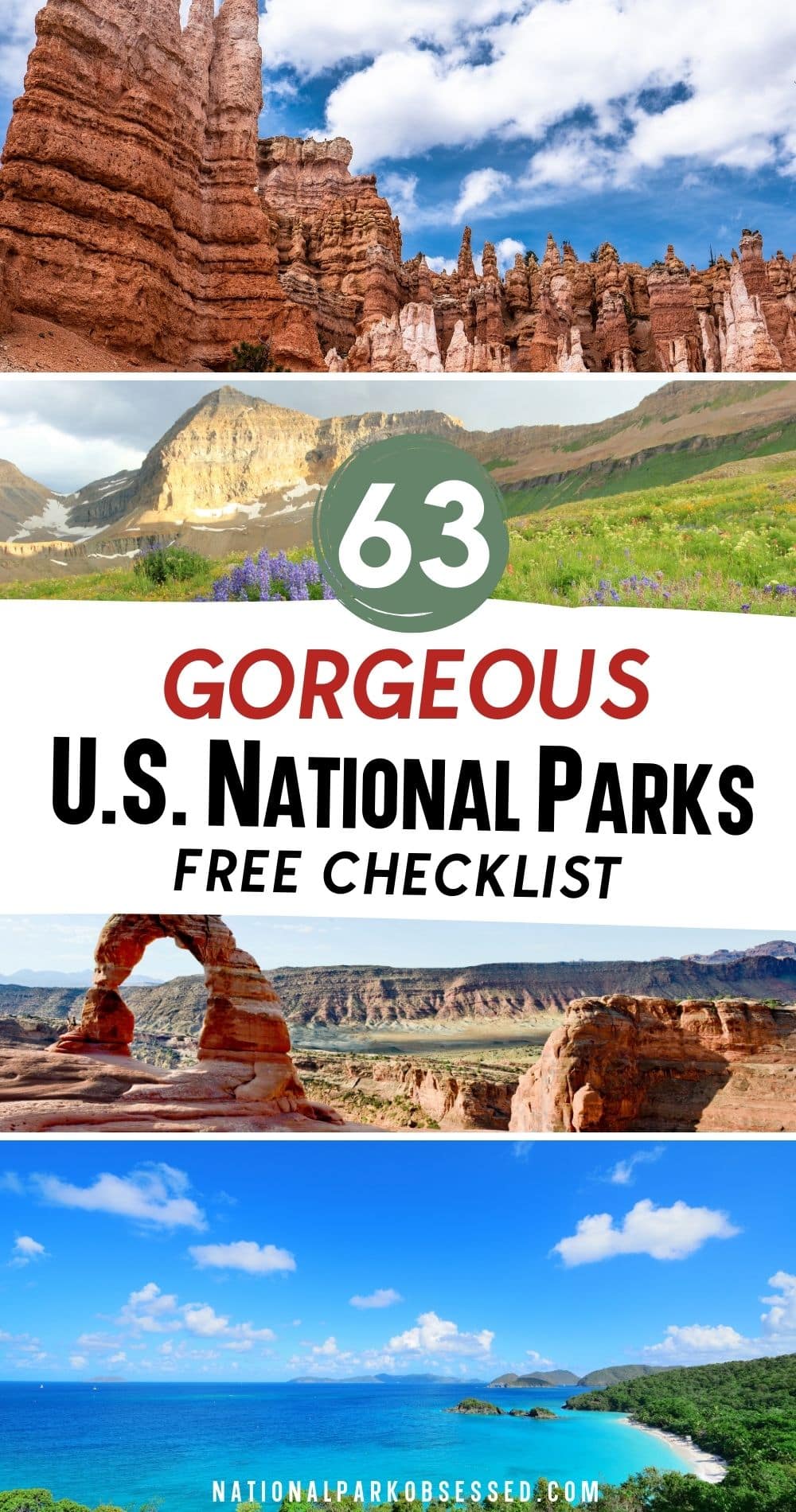 List of 20+ Printable checklist of national parks 6 The Ultimate FREE U.S. National Park Checklist for 2022 includes the 63 National Parks