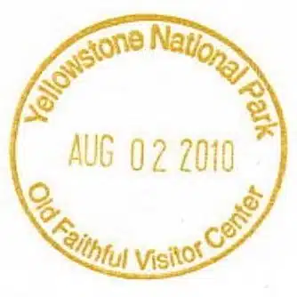 National Park Passport Stamp - Old Faithful Visitor Center