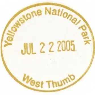 National Park Passport Stamp - West Thumb