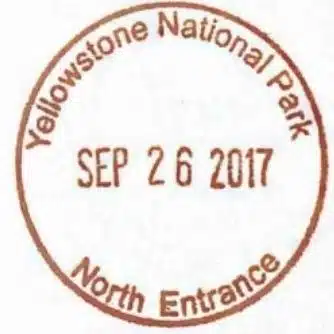 National Park Passport Stamp - North Entrance