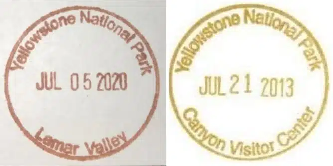 Lamar Valley and Canyon Visitor center - National Park Passport Stamp