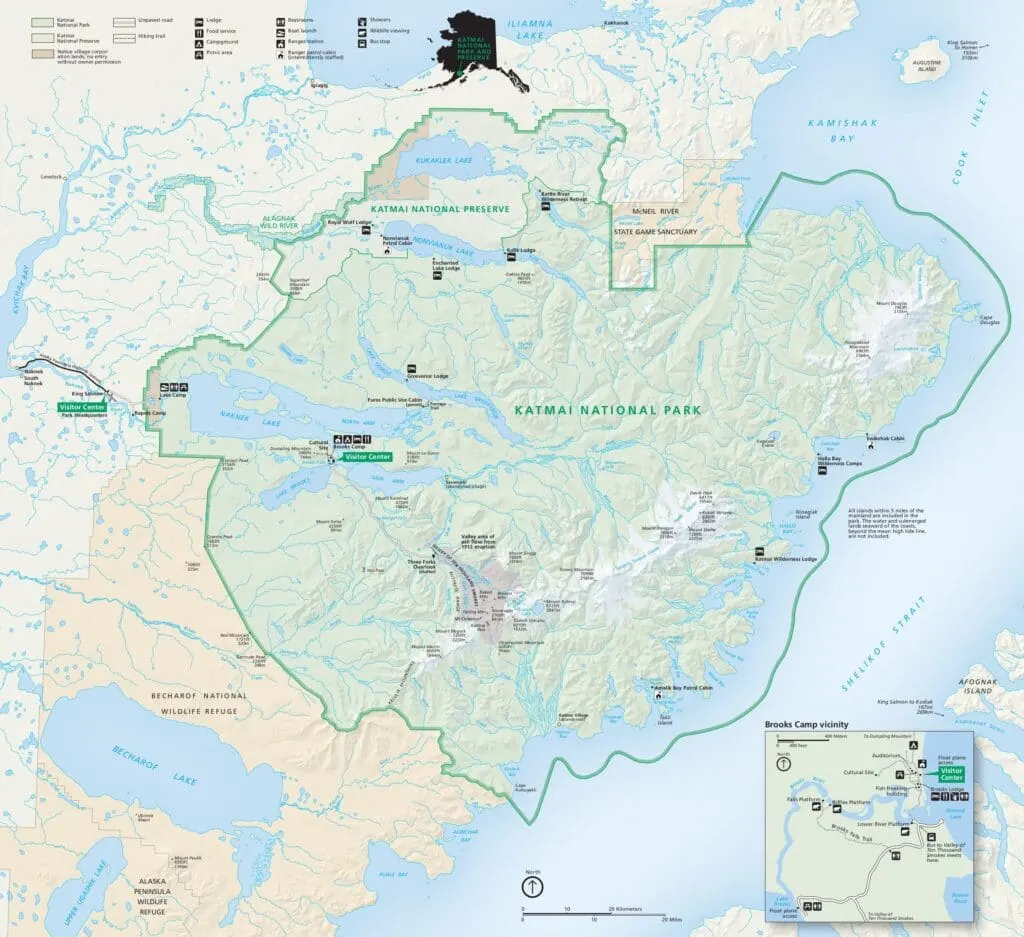 Map of Katmai National Park