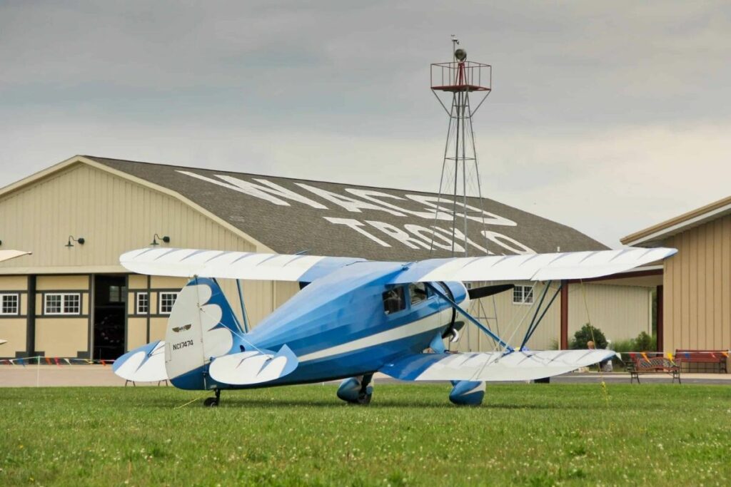 A Blue Airplane at Waco