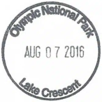 Lake Crescent Lodge Registration Desk Passport Stamp