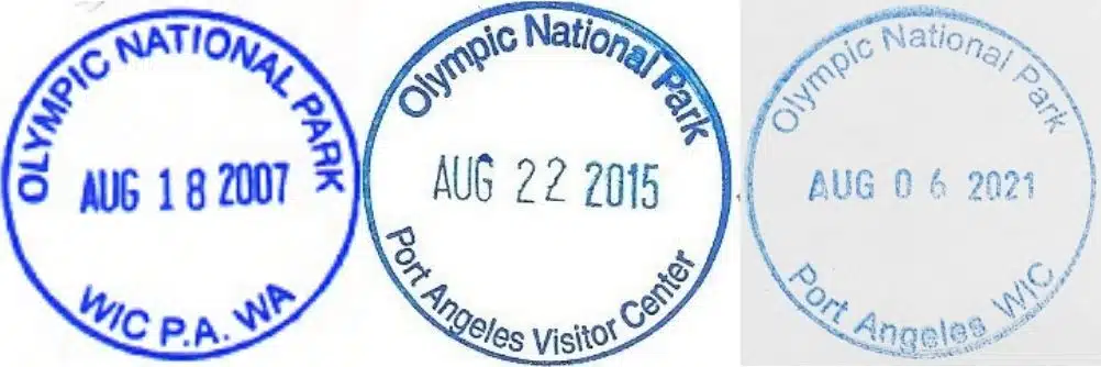 Olympic National Park Visitor Center Passport Stamp
