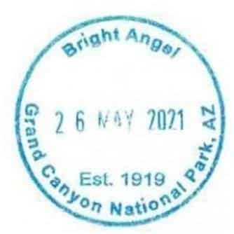 Grand Canyon National Park Passport Stamps - Bright Angel Lodge Gift Shop