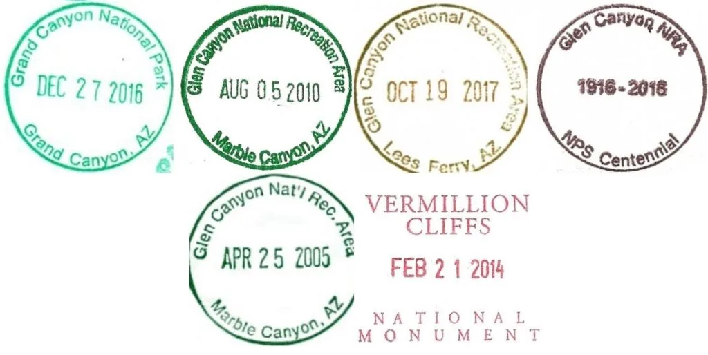 Grand Canyon National Park Passport Stamps - Glen Canyon