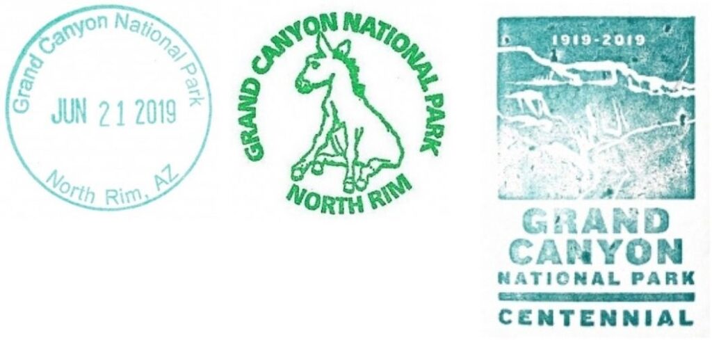 Grand Canyon National Park Passport Stamps - North Rim Visitor Center