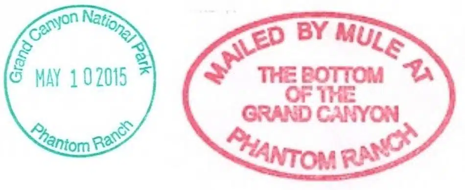 Grand Canyon National Park Passport Stamps - Phantom Ranch Gift Shop