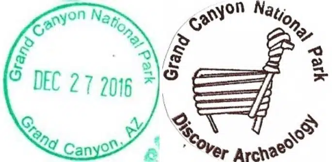 Grand Canyon National Park Passport Stamps - Roving Junior Ranger Table