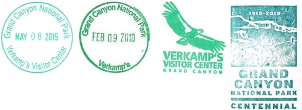 Grand Canyon National Park Passport Stamps - Verkamps Visitor Center