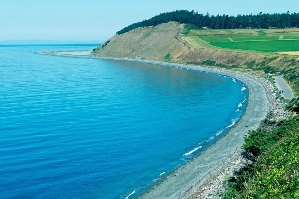 The coast line at Ebey's Landing
