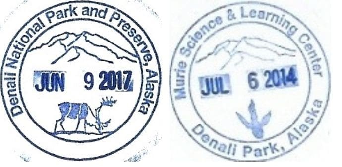 Eielson Visitor Center Passport Stamps