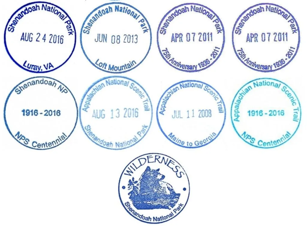 Shenandoah National Park Passport Stamps - Headquarters