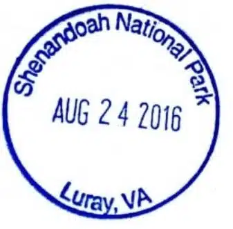 Shenandoah National Park Passport Stamps - Rockfish Gap Entrance Station