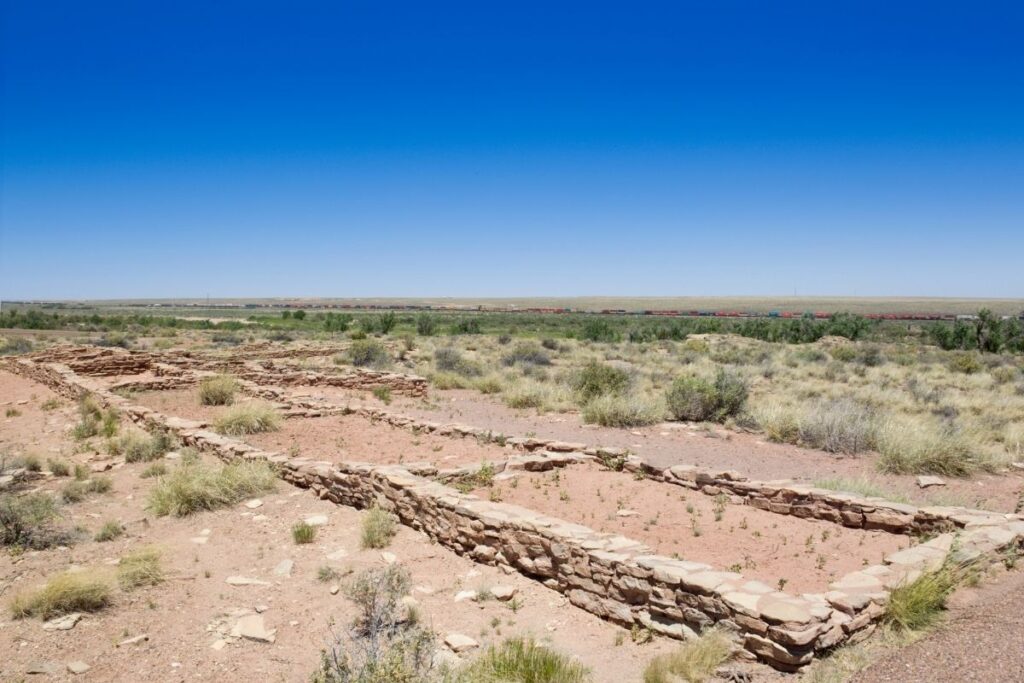 The remains of an ancestral Puebloan village.