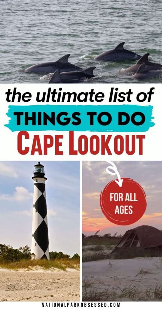 Looking to explore North Carolina's Cape Lookout National Seashore?  Here are the 9 BEST things to do in Cape Lookout such as lighthouse tours and much more.

cape lookout island	 / cape lookout nc / what to do on the cape/ fun things to do on the cape	