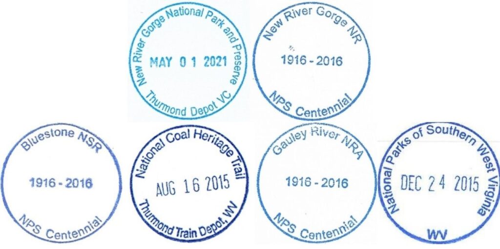 New River Gorge Passport Stamps - Thurmond Depot Visitor Center