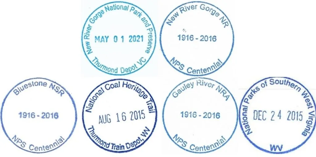 New River Gorge Passport Stamps - Thurmond Depot Visitor Center