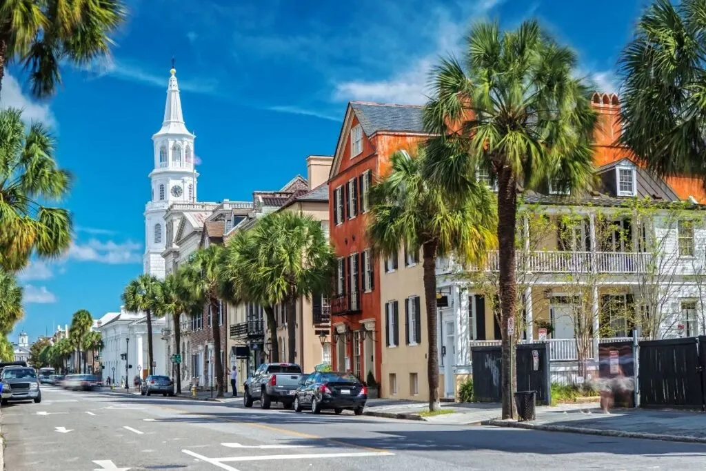 A quaint road in Charleston