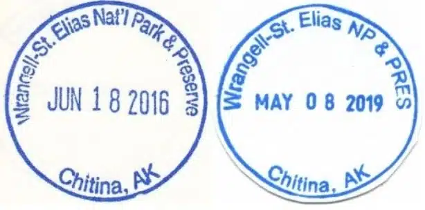 Wrangell - St. Eliast Passport Stamps - Chitina Ranger Station
