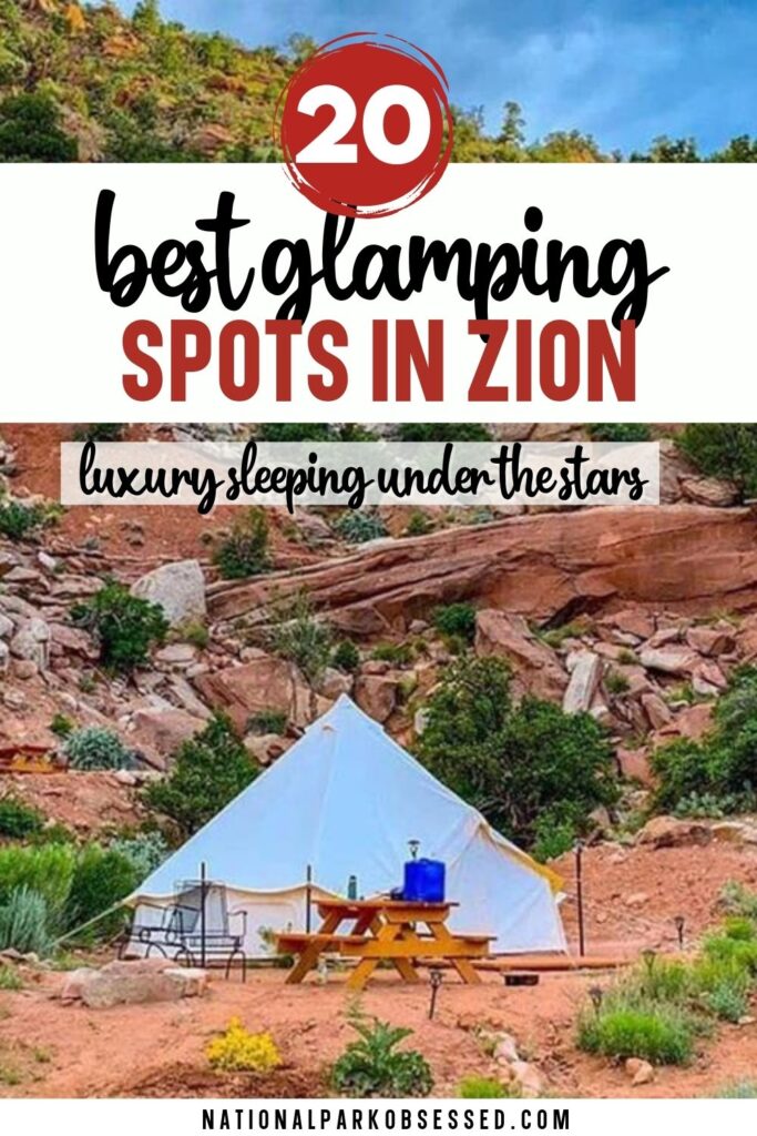 Want to go camping while having the comfort of a REAL bed?  Then glamping gives you the best of both worlds.  Click here to find the best glamping in Zion National Park. 

Zion Glamping / Glamping near Zion / glamping zion national park / zion national park glamping / glamping at zion / glamping near zion national park / zion luxury camping / 