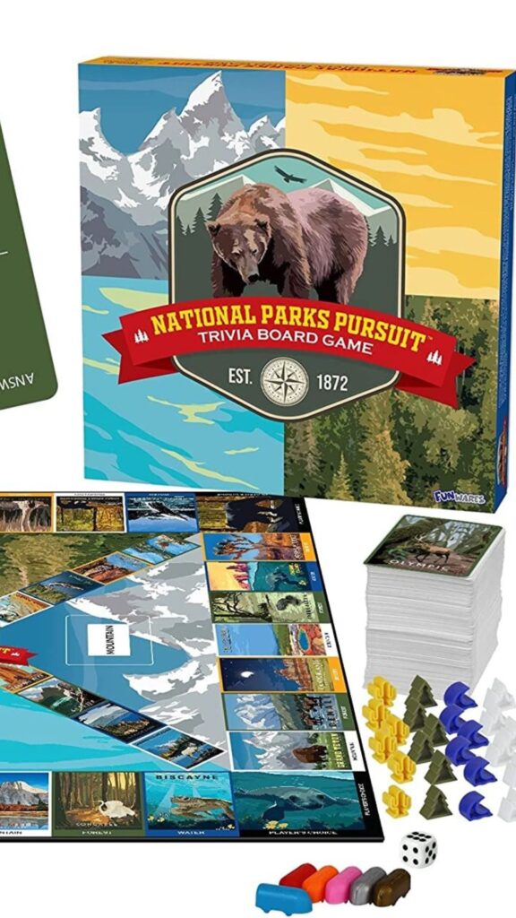 Jenga National Parks Theme Wooden Block Game – Redwood Parks