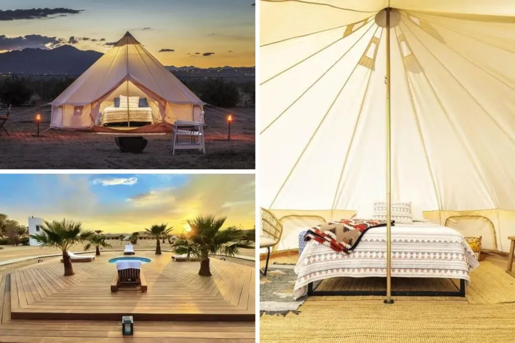 Three photos of Yurt Tent