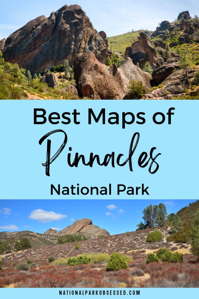 Looking for a Pinnacles National Park Map to help with your trip planning?  Here are all the necessary maps of Pinnacles National Park to plan your trip.

Pinnacles Hiking Map / Pinnacles Campground Map / Map Pinnacles National Park 