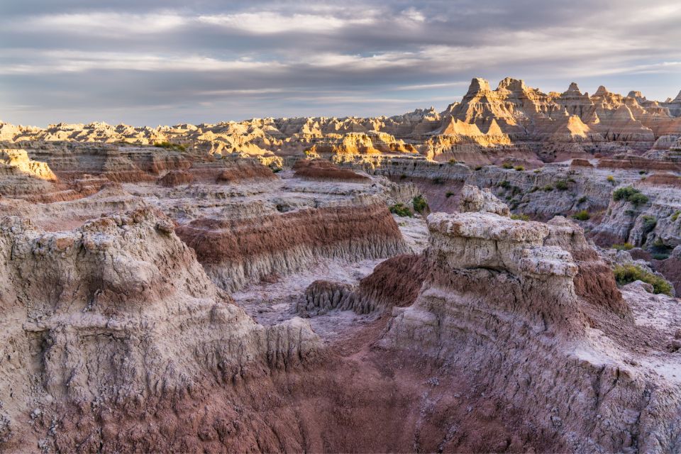 colorful layers of badlands