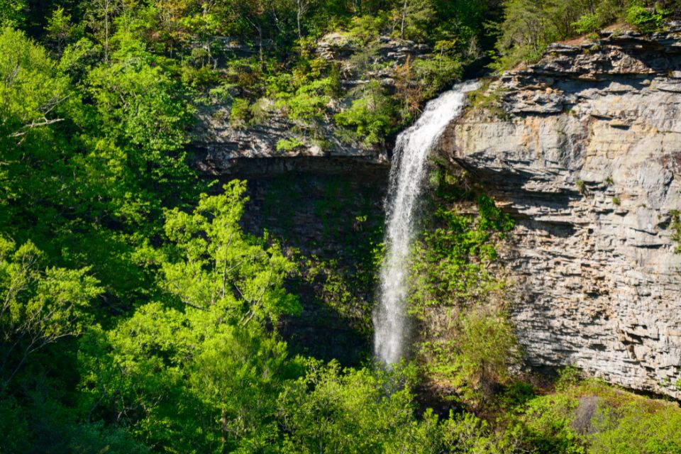 A tall waterfall