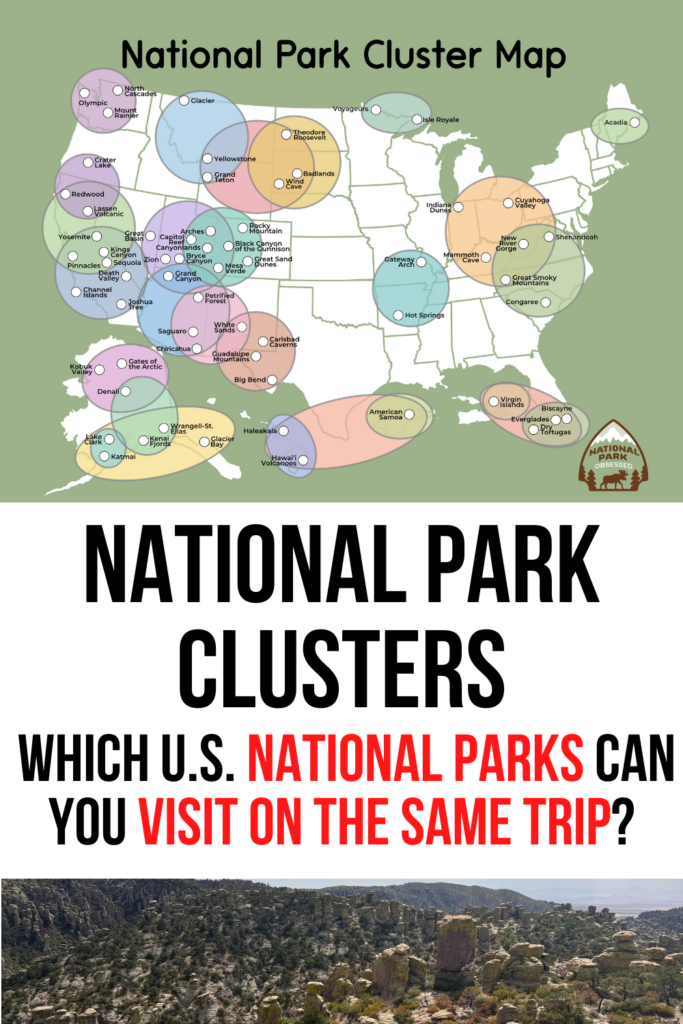 Discover which U.S. National Parks are close together with our National Park cluster map. Plan road trips, save driving time, and visit more parks.